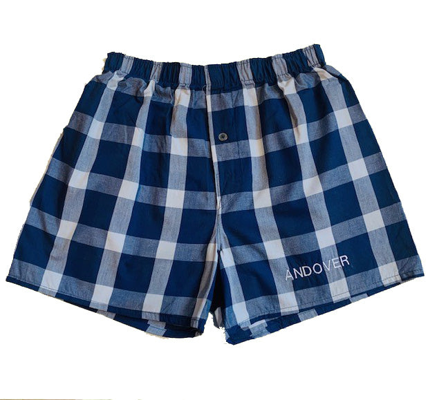 Blue Check Boxer Shorts