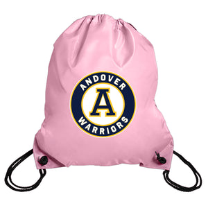 NEW! Andover Warriors Pink Lightweight Drawstring Sport Pack