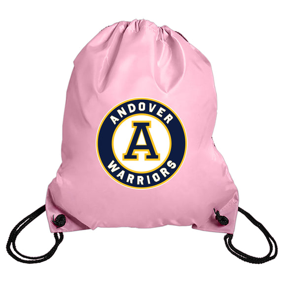 NEW! Andover Warriors Pink Lightweight Drawstring Sport Pack