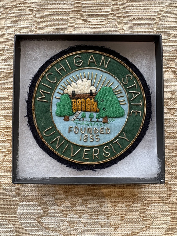 Michigan State Vintage Bullion Blazer Patch