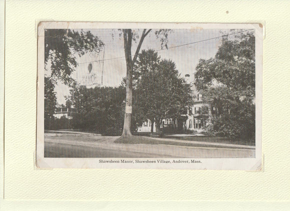 Shawsheen Manor, Shawsheen Village Postcard Note Card