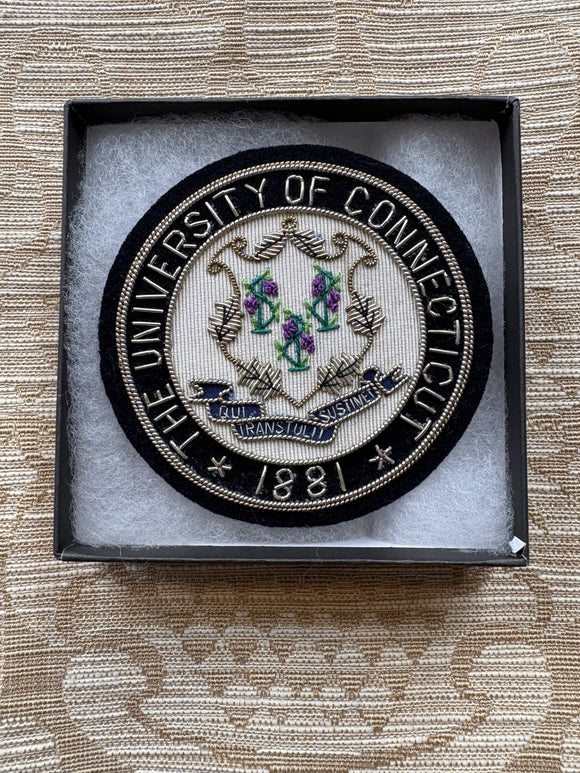 UCONN University of Connecticut Vintage Bullion Blazer Patch